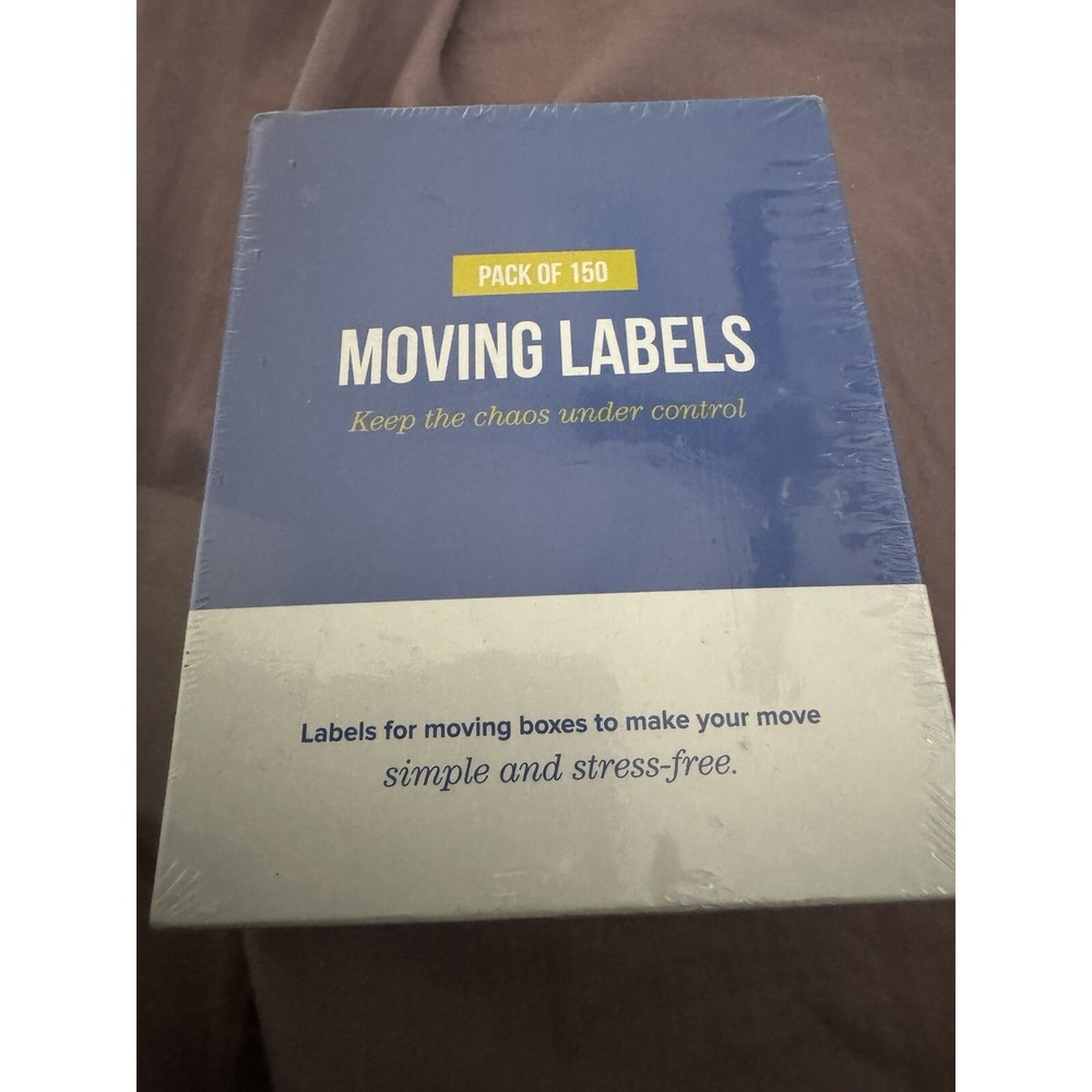 Pack Of 150 Moving Labels By ThreeKin Collective 4x5 Organization